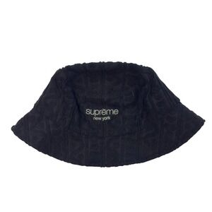 Supreme Terry Pattern Crusher Bucket Hat Size S/M SS23 Streetwear‎ Black